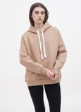 Худи женское на флисе Oversize, бежевый 01 1489866519 фото