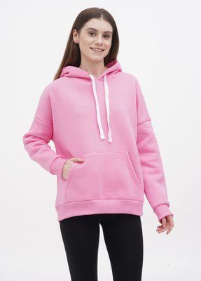 Худі жіноче на флісі Oversize, рожевий 01 1557899868 фото