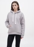 Худи женское на флисе Oversize, стальной 01 1074223386 фото