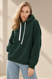 Худи&nbsp;женский тёплый, цвет темный изумруд Oversize 01 hoodie01green фото